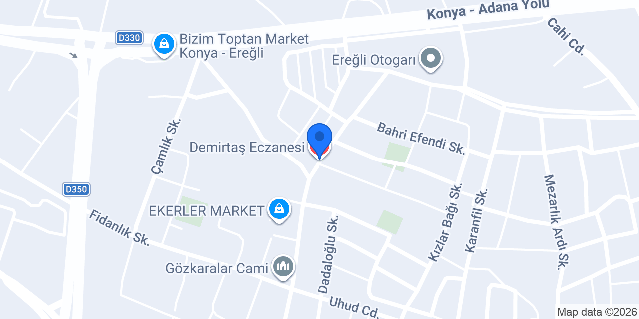 Demirtaş Eczanesi konumu