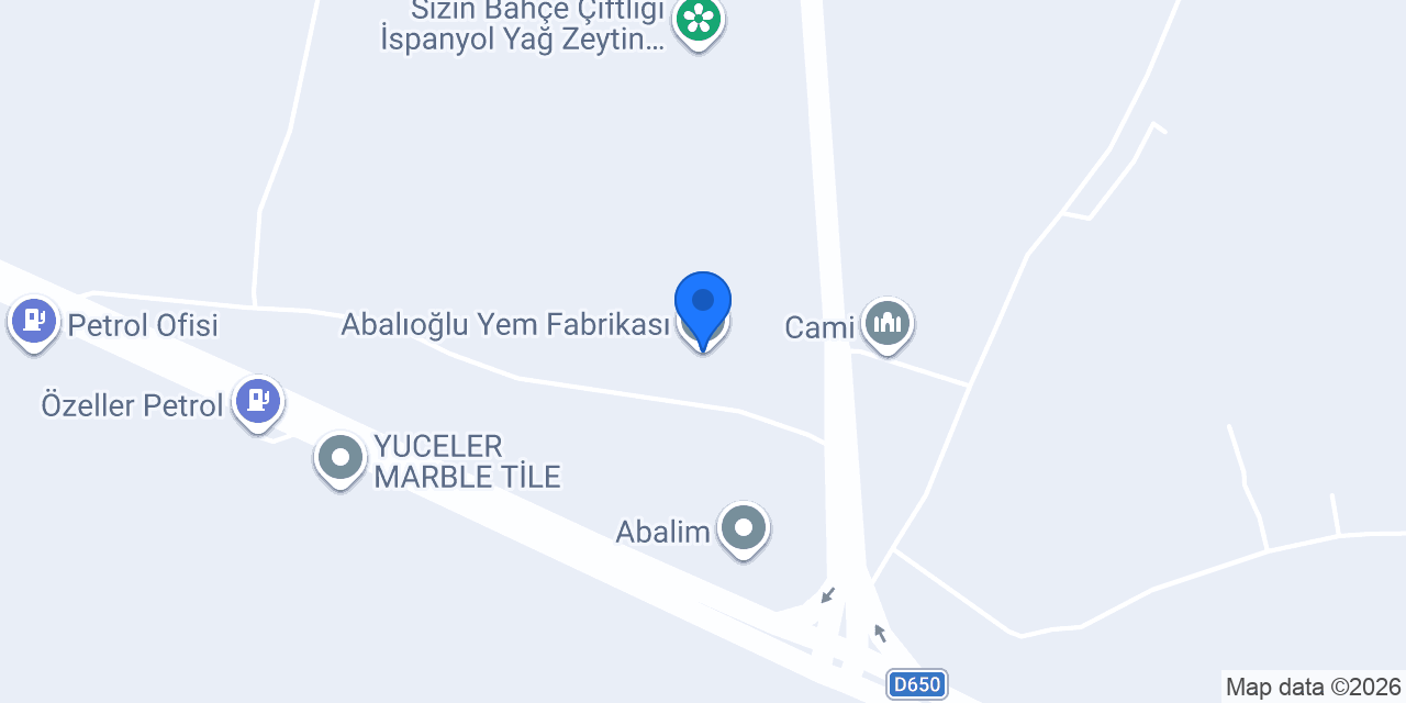 Abalıoğlu Yem Fabrikası konumu