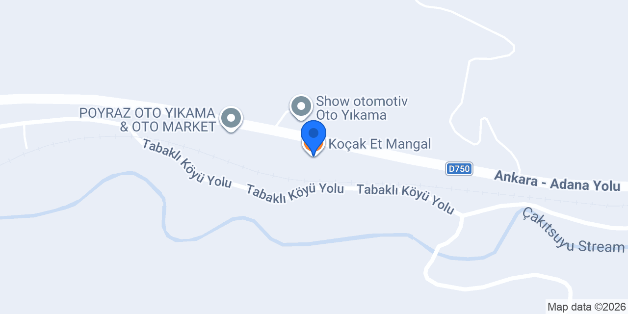 Koçak Et Mangal konumu