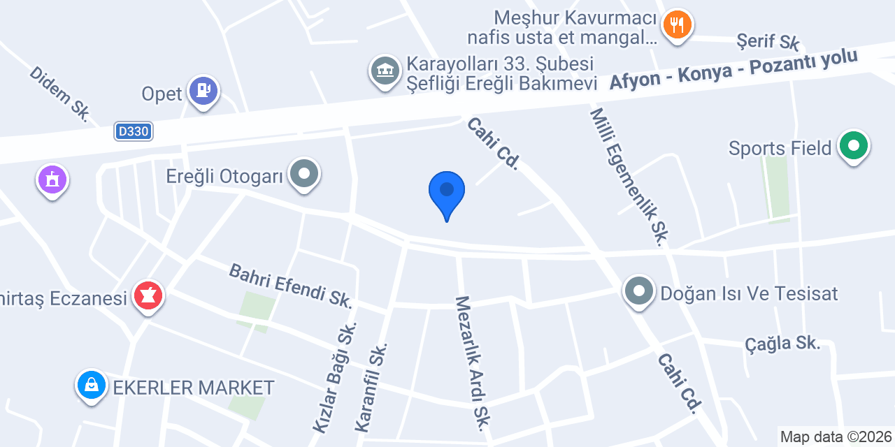 Konya Ereğli Gümrük Müdürlüğü konumu