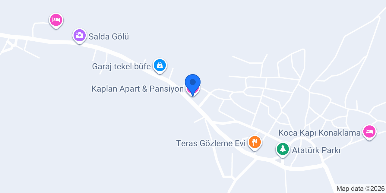 Kaplan Apart & Pansiyon konumu