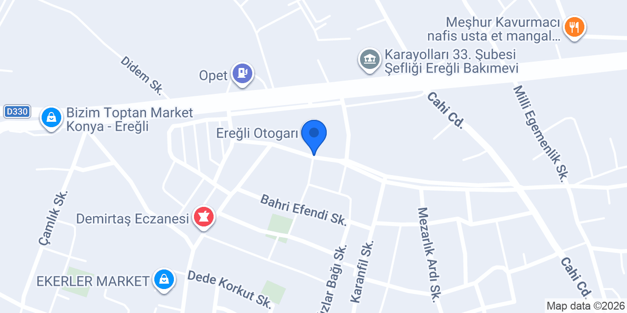 BEN TURİZM EREĞLİ konumu