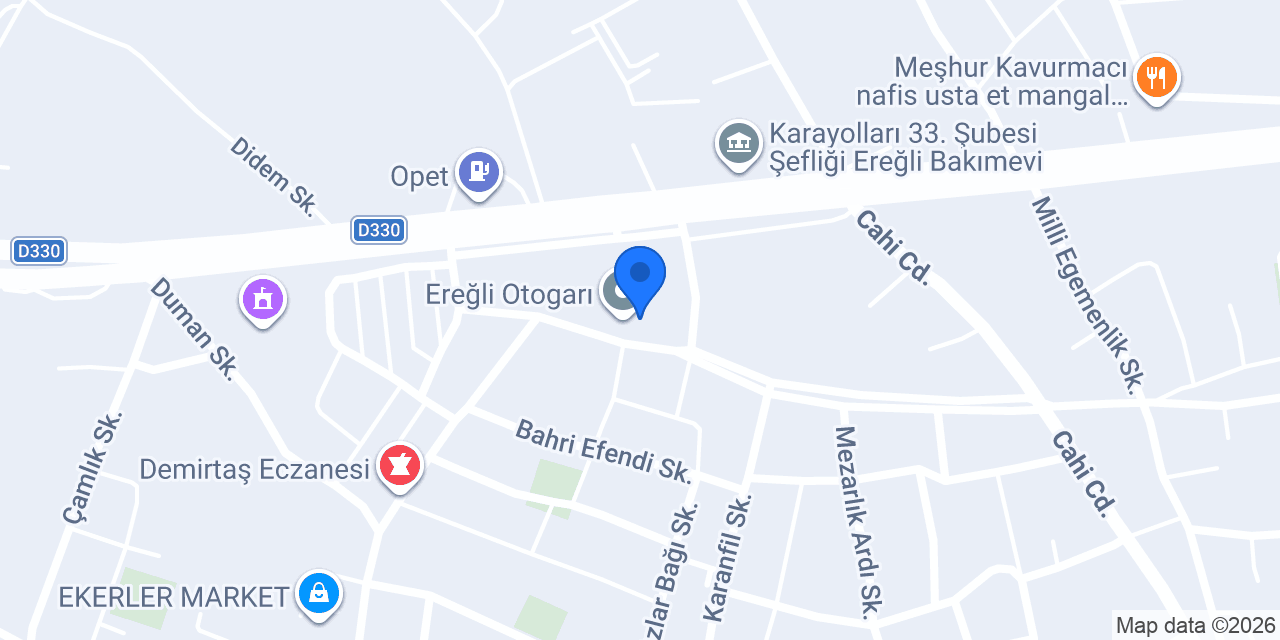 KAMİL KOÇ EREĞLİ konumu