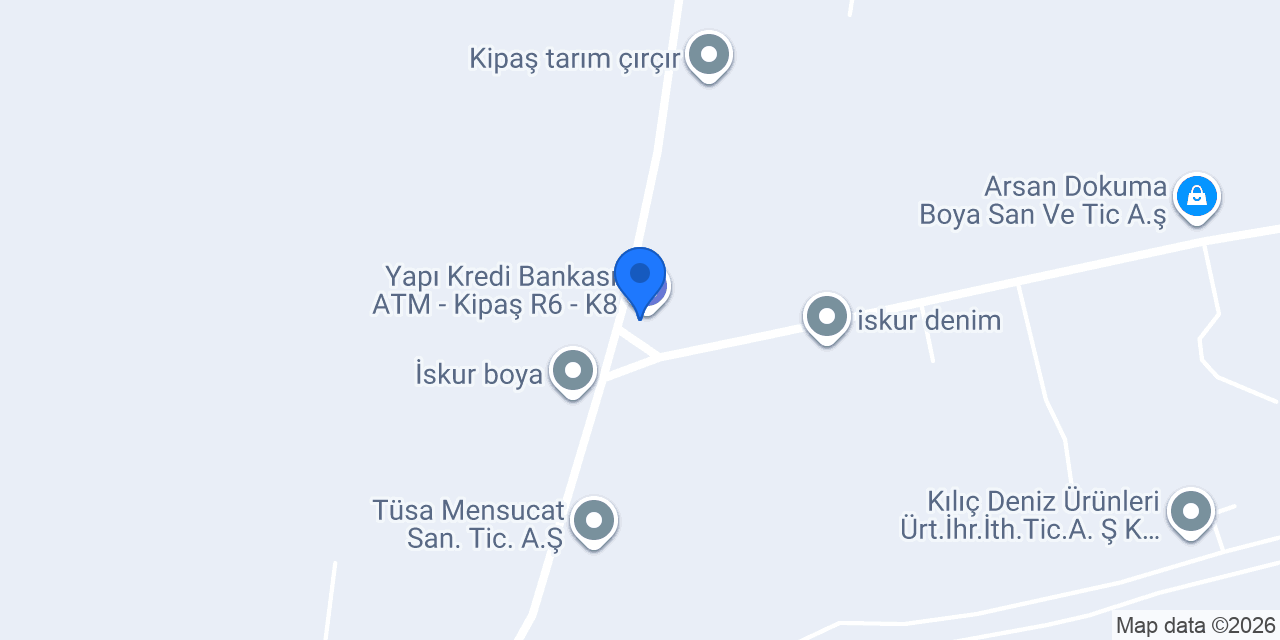 Tüsa Tekstil konumu