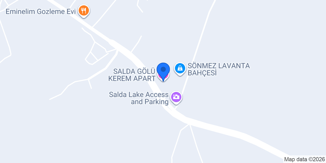 SALDA GÖLÜ KEREM APART konumu