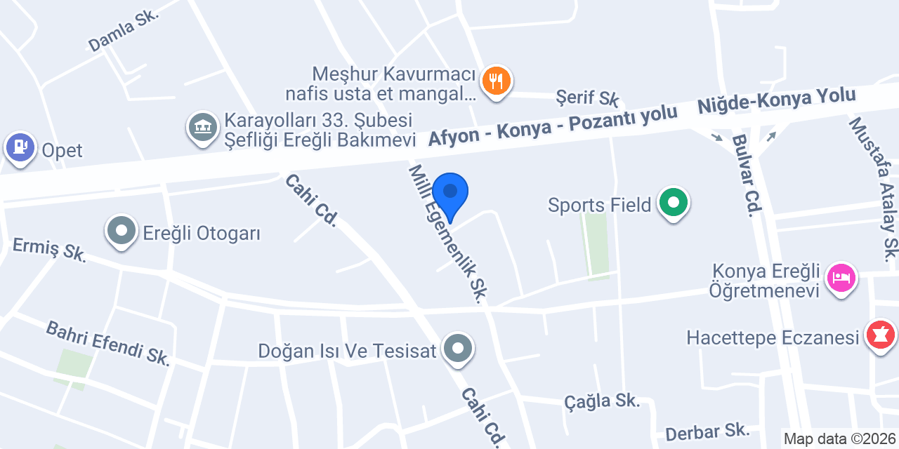 İnci Yöresel Ürünler konumu