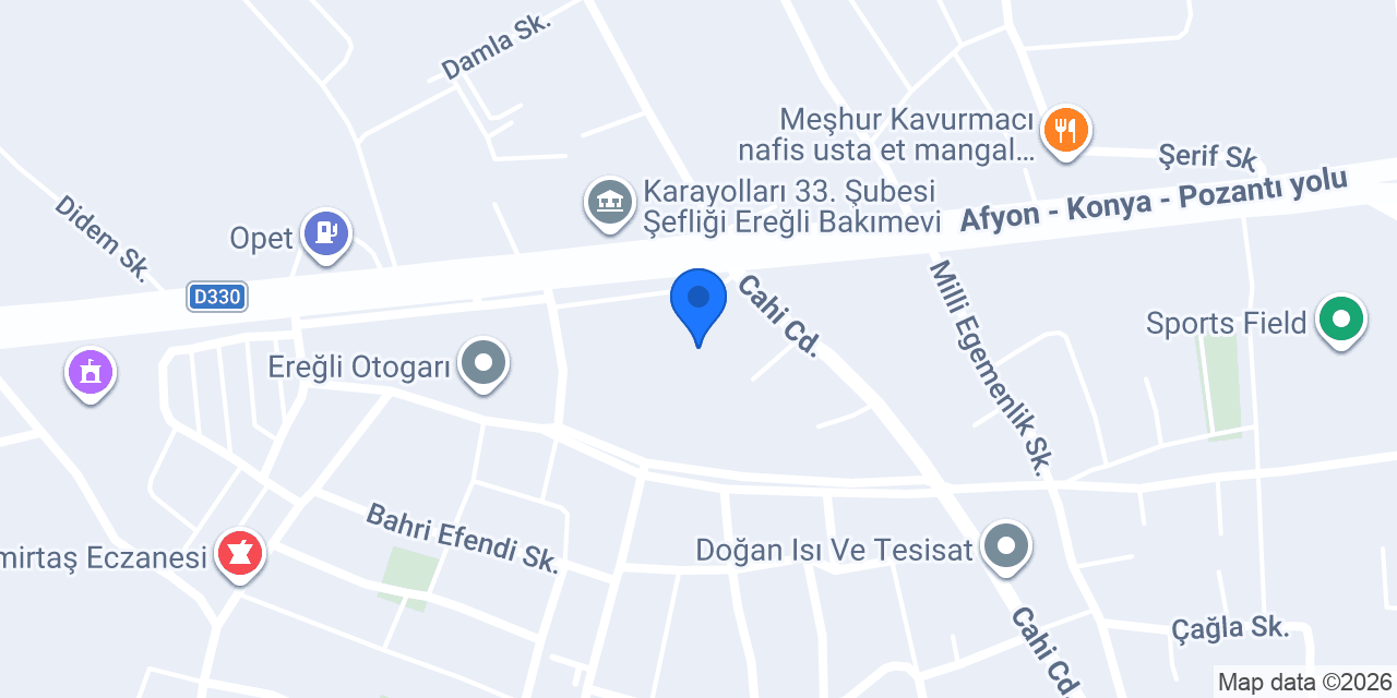 Ereğli Adliyesi konumu