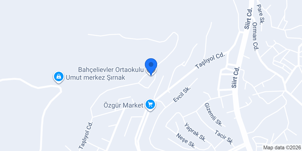 Bahçelievler Ortaokulu konumu