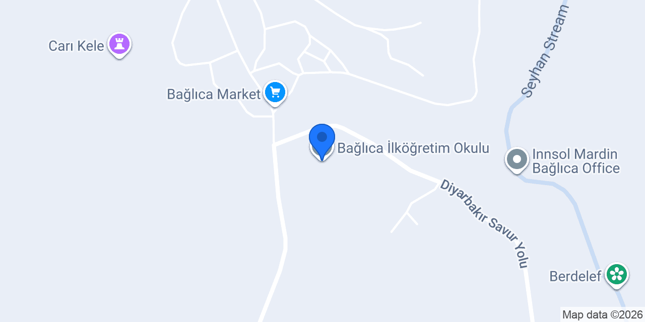 Bağlıca İlköğretim Okulu konumu