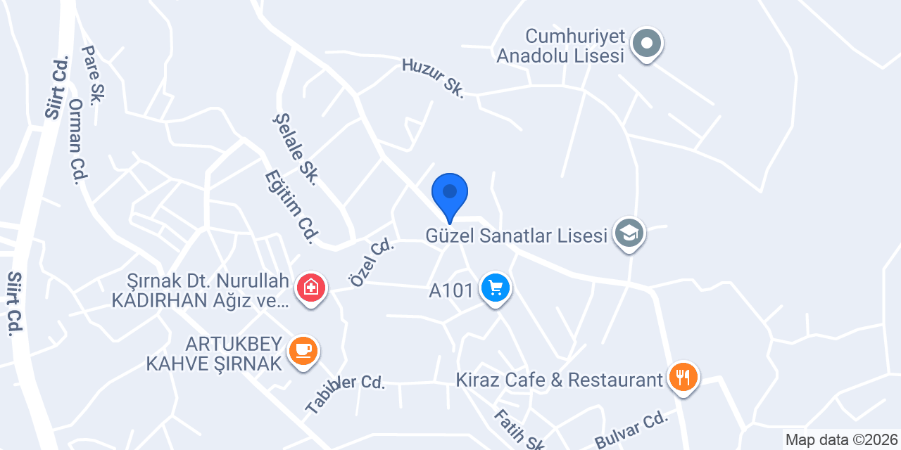 Şırnak Barosu konumu
