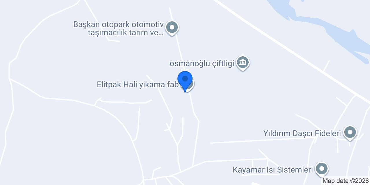 Elitpak Hali yikama fab konumu