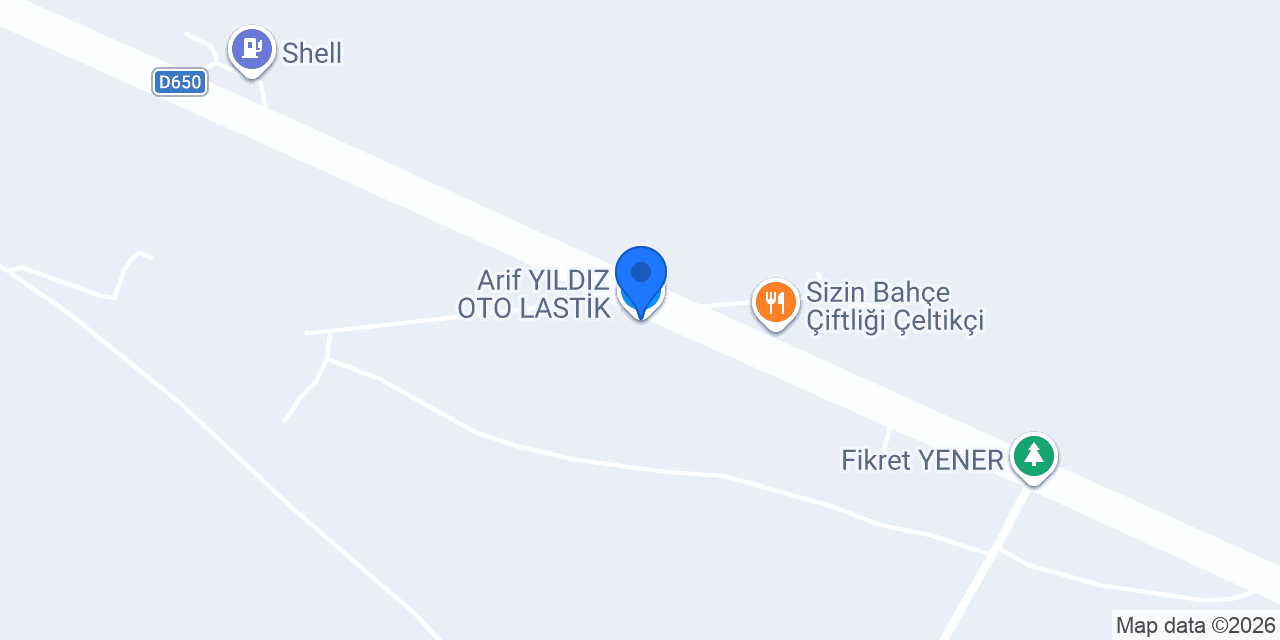 Arif YILDIZ OTO LASTİK konumu