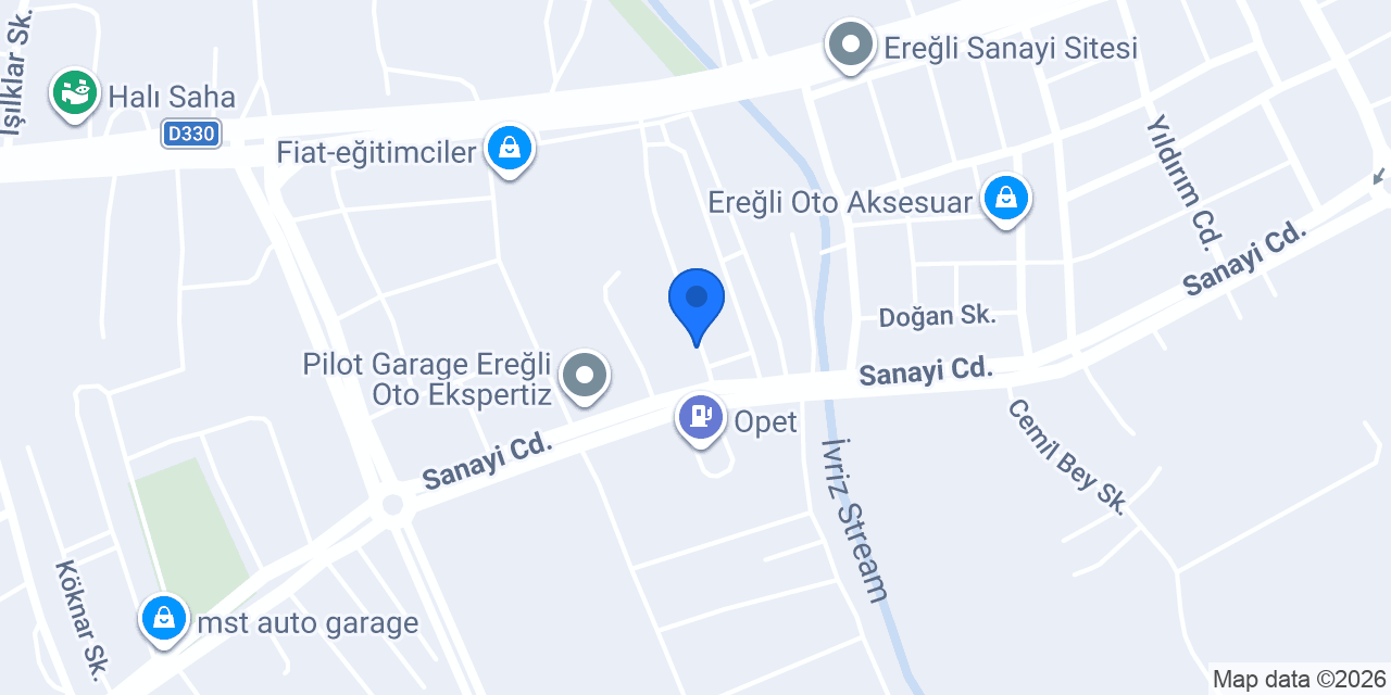Kral oto aksesuar konumu