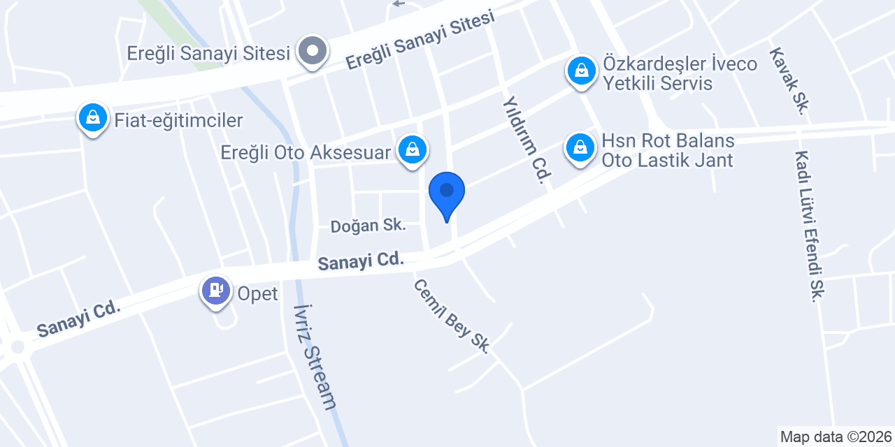 Tarık Oto yol yardım konumu
