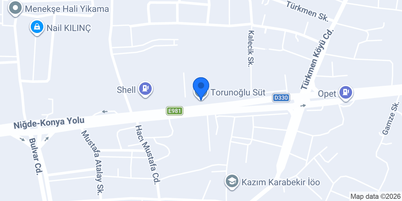 Torunoğlu Süt konumu