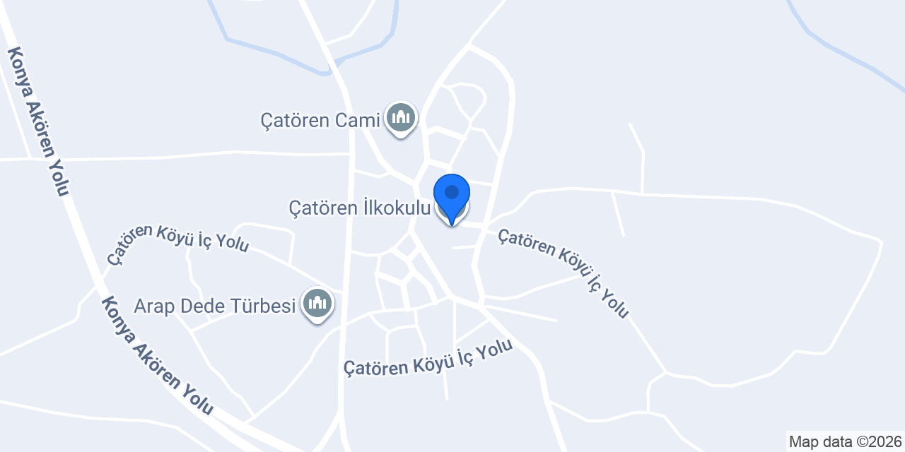Çatören İlkokulu konumu