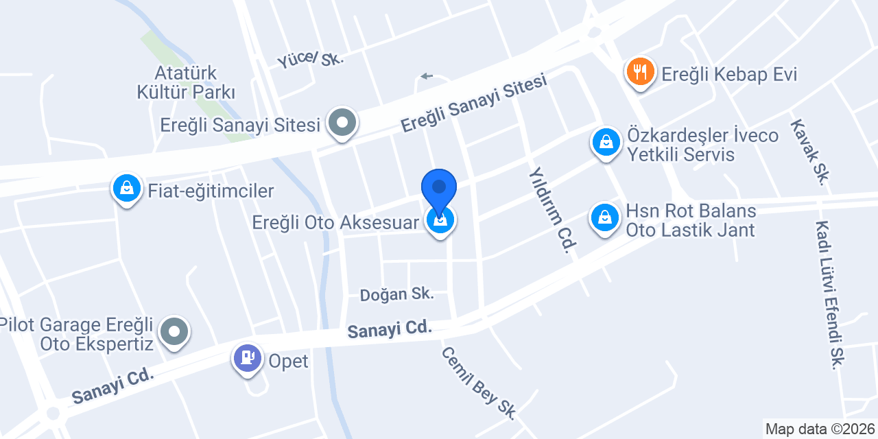 Kadir Oto Özel Servis konumu