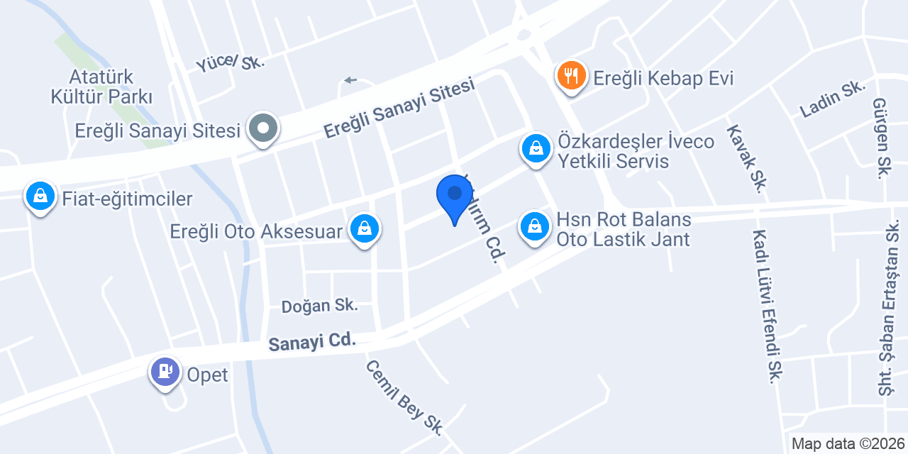 Ahu Mobilya konumu