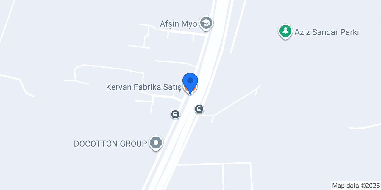 Kervan Fabrika Satış konumu