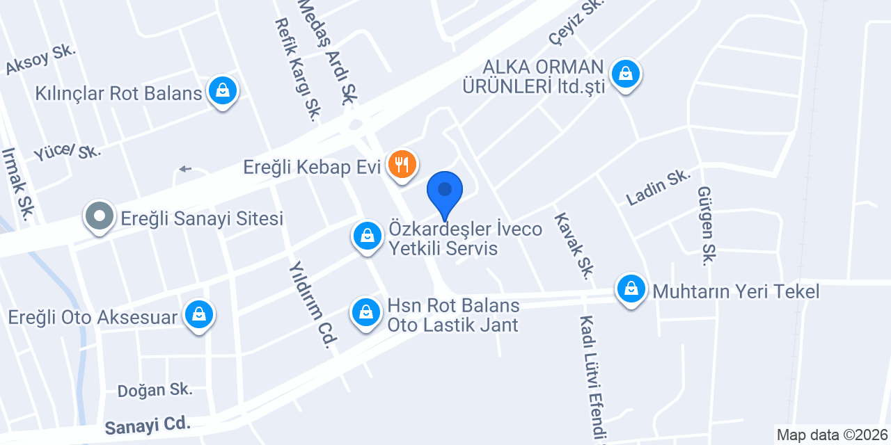 Çetinler Çadır konumu