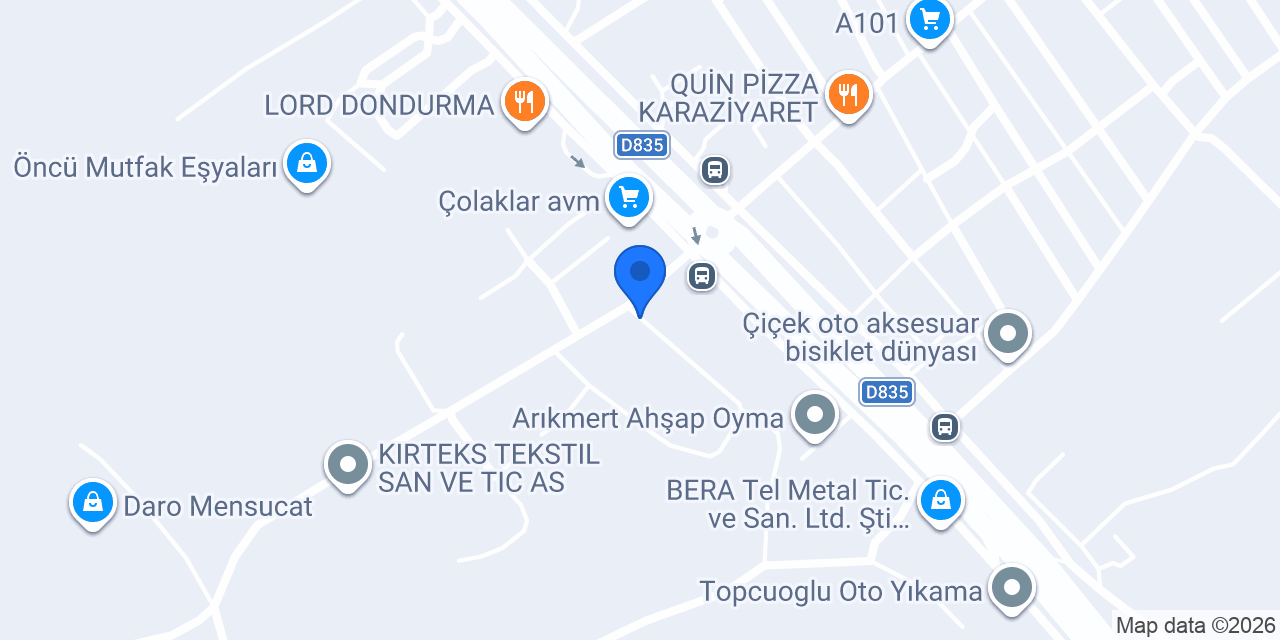 Yardımcı Bakır Sanayi konumu