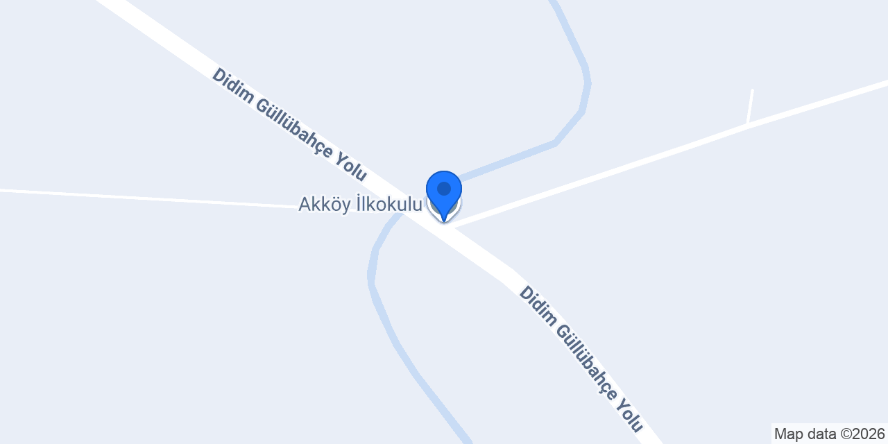 Akköy İlkokulu konumu