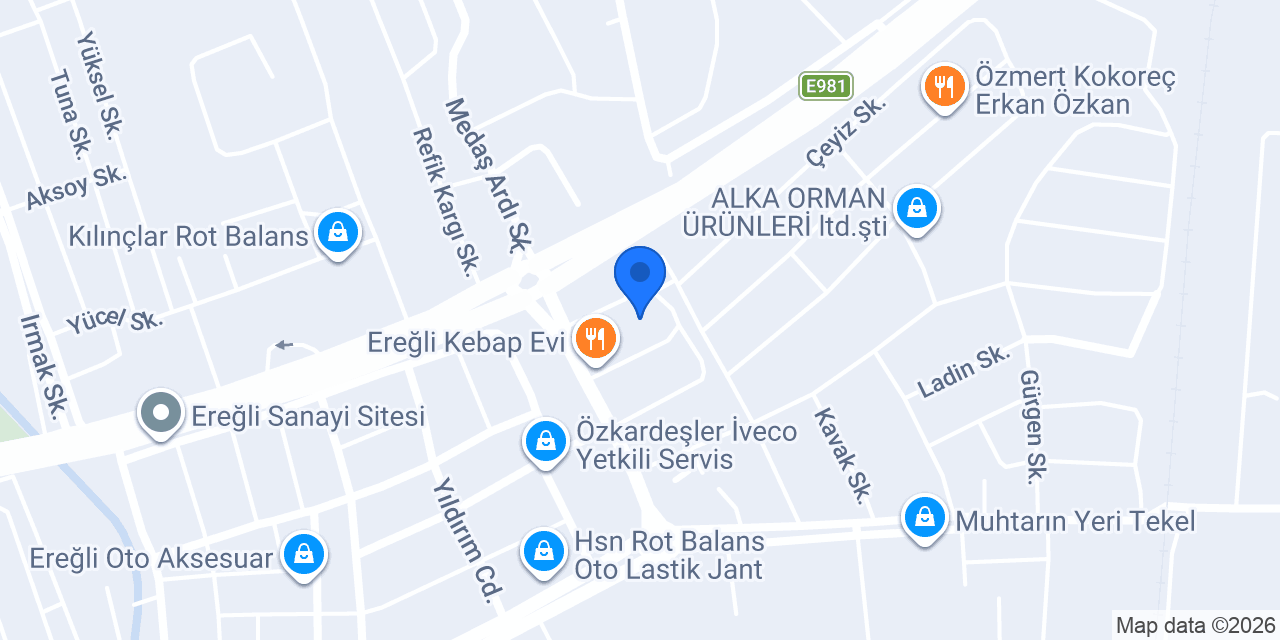 Uğur Yol Yardım konumu