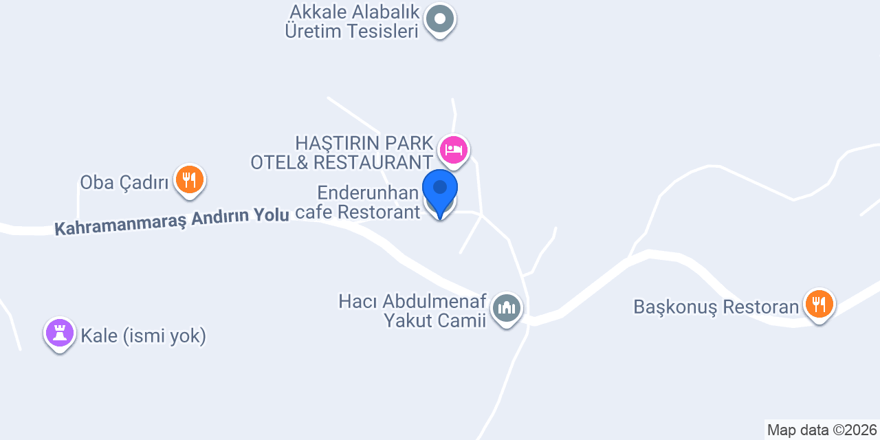 Enderunhan cafe Restorant konumu