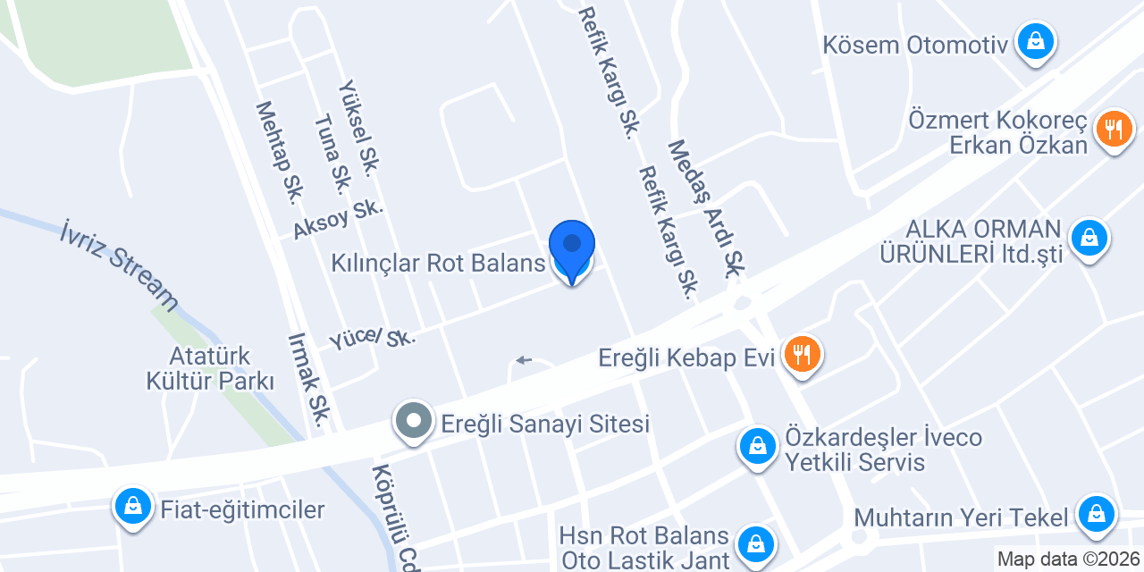 Kılınçlar Rot Balans konumu
