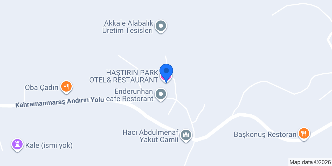 HAŞTIRIN PARK OTEL& RESTAURANT konumu