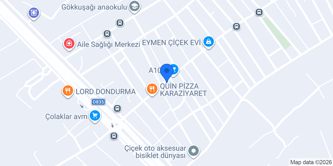 Adıyörem Çiğköfte Karaziyaret konumu