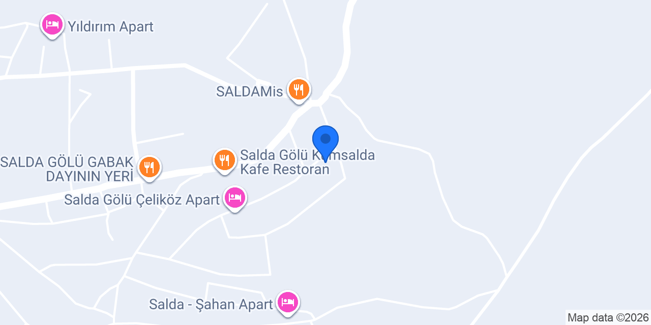 Salda Gölü APART konumu
