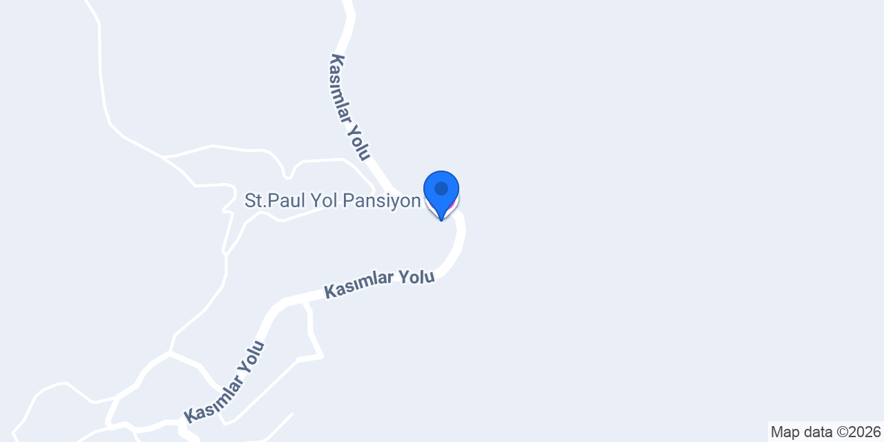 St.Paul Yol Pansiyon konumu