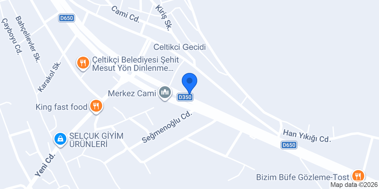 Çeltikçi Lisesi konumu