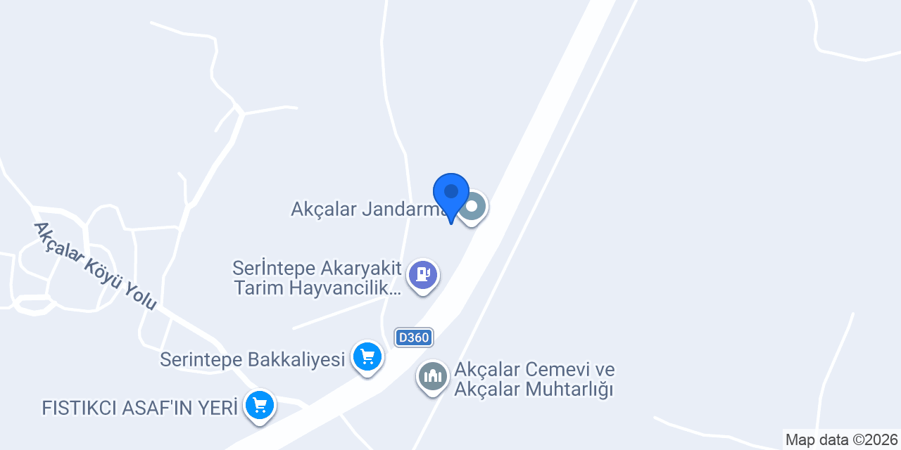 Akçalar Jandarma konumu