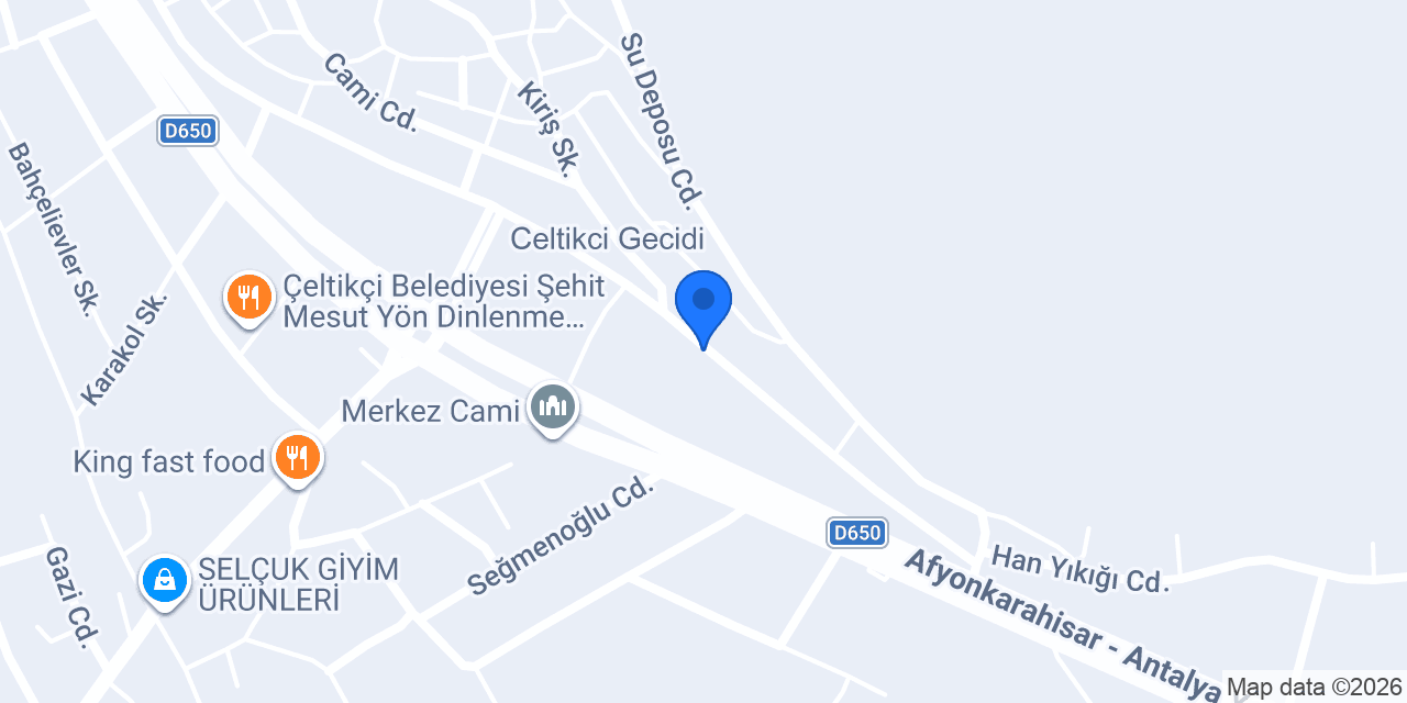 Şenol Taşfırın unlu mamülleri konumu
