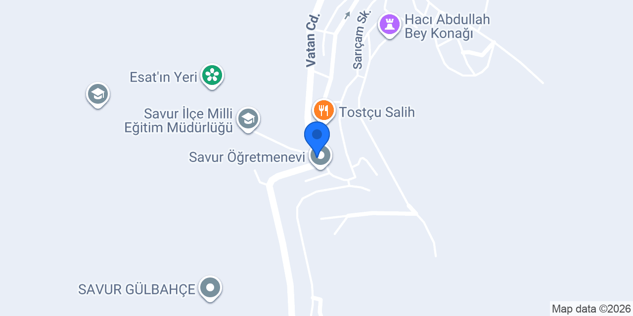 Savur İlçe Müftülüğü konumu