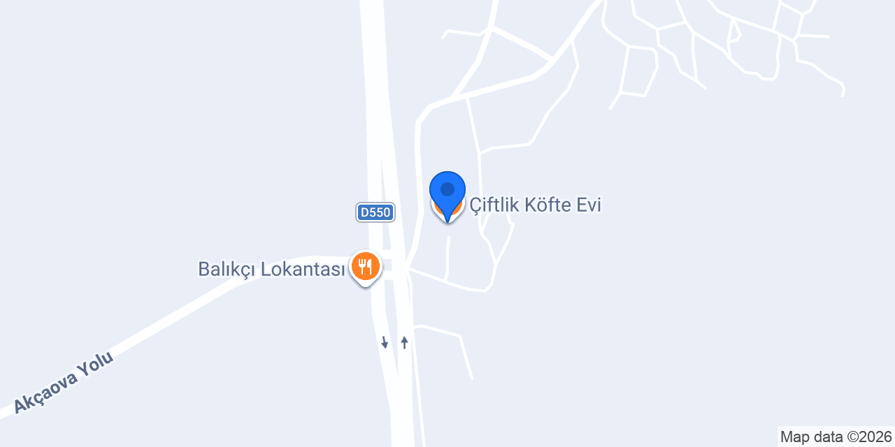 Çiftlik Köfte Evi konumu