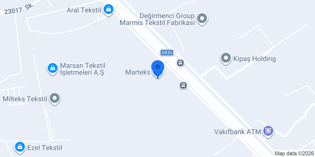 Marteks konumu