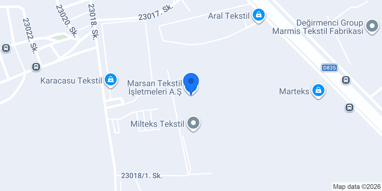 Marsan Tekstil İşletmeleri A.Ş konumu