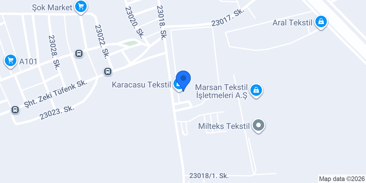 Karacasu Tekstil konumu
