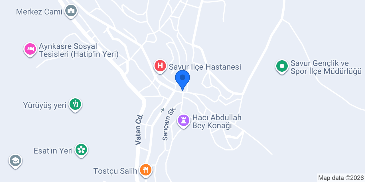Savur Su Tesisatçısı konumu