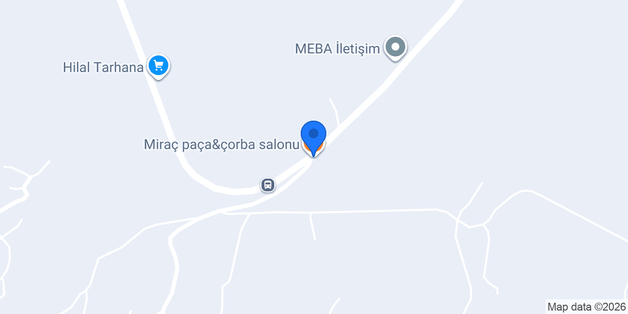 Miraç paça&çorba salonu konumu
