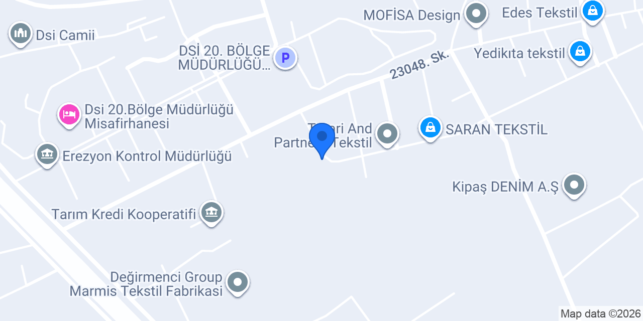 Seramik Tekstil Makina konumu