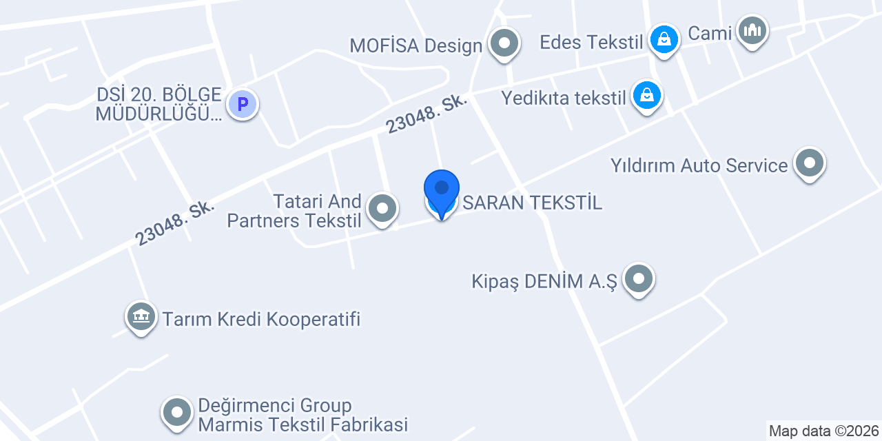 SARAN TEKSTİL konumu