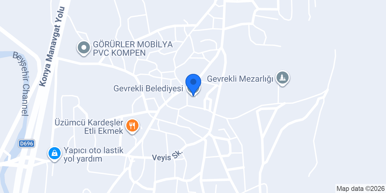 Gevrekli Belediyesi konumu