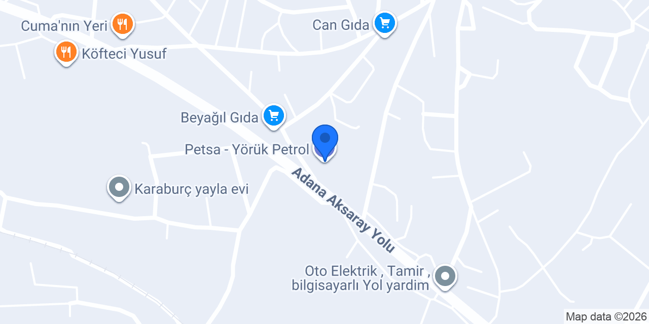 Petsa - Yörük Petrol konumu