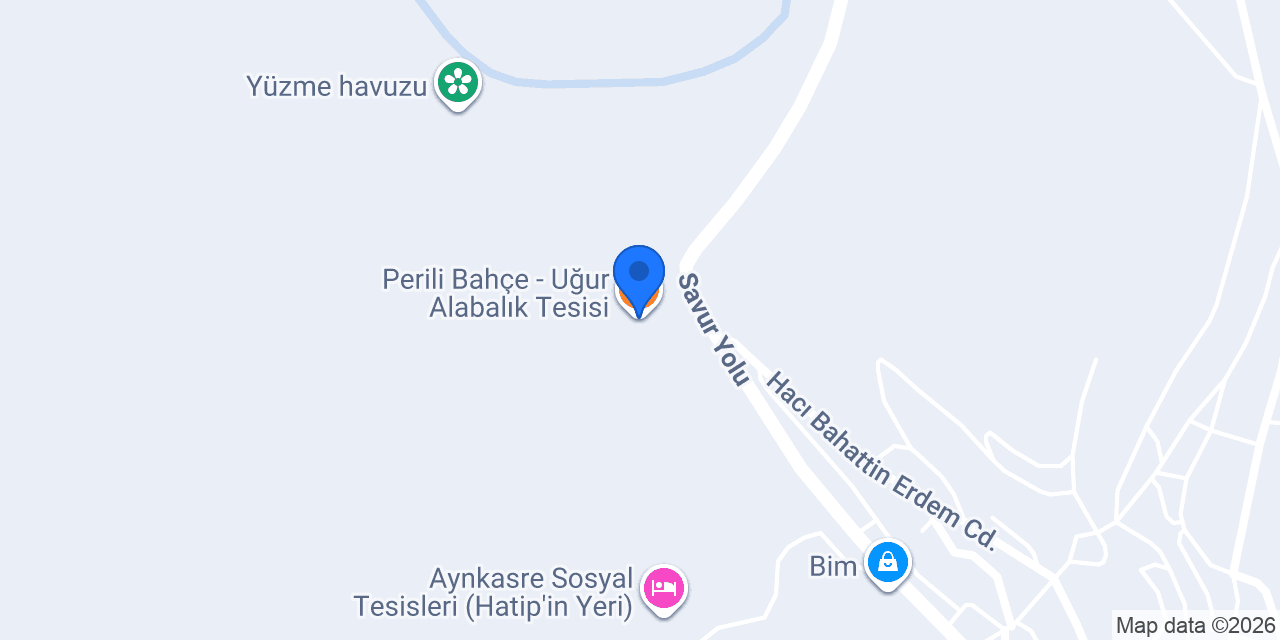 Perili Bahçe - Uğur Alabalık Tesisi konumu