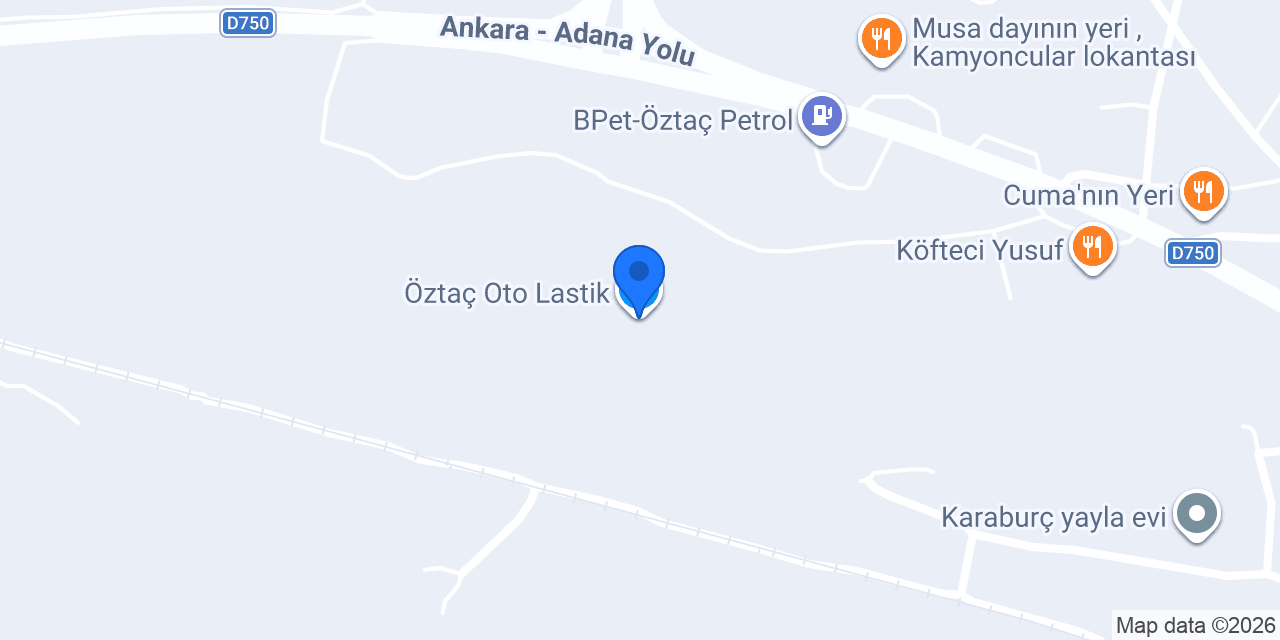 Öztaç Oto Lastik konumu