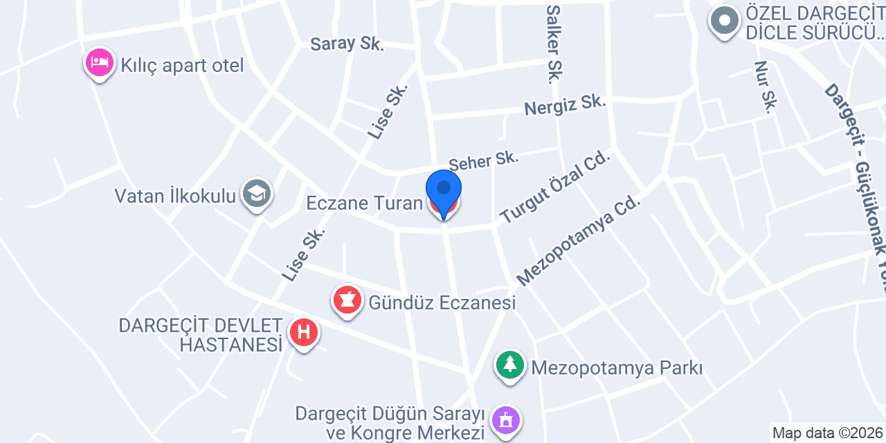Eczane Turan konumu
